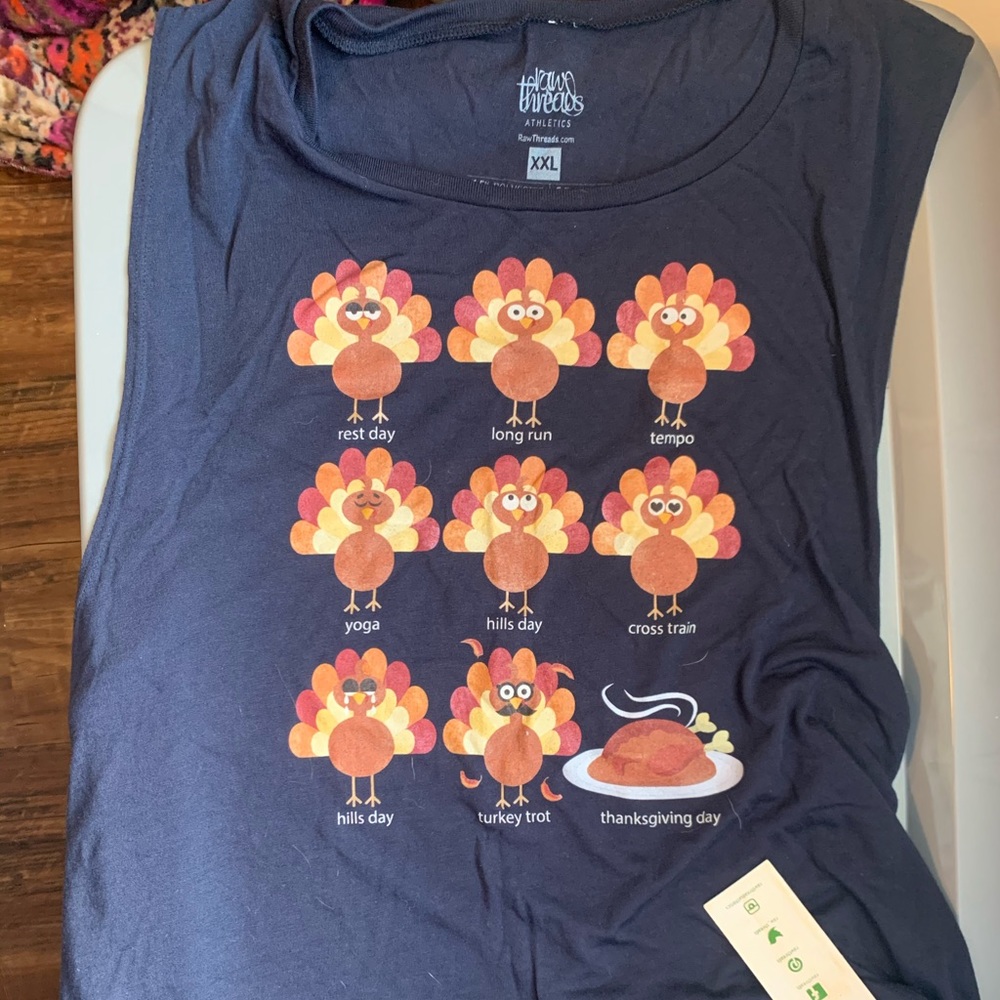 Raw Threads Navy Turkey Tank